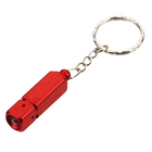 Promosi LED Mini Logam, Plastik warna obor merah dan obor keychain dengan logo dicetak