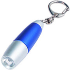hadiah promosi Mini paling kuat PS terang, PVC Keychain senter obor dengan Led