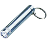 Promosi senter METAL gantungan kunci, Mini Led Keychain dengan layar Logo Silk dicetak