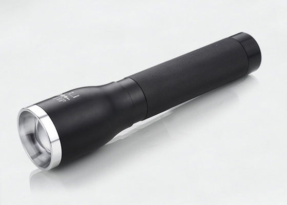 darurat High Power Senter dengan Fungsi Zoom, kuat dipimpin obor dengan 2 * D Baterai