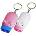 Pink Pig Mini Led Keychain, kustom surya gantungan kunci / keyring untuk hadiah promosi