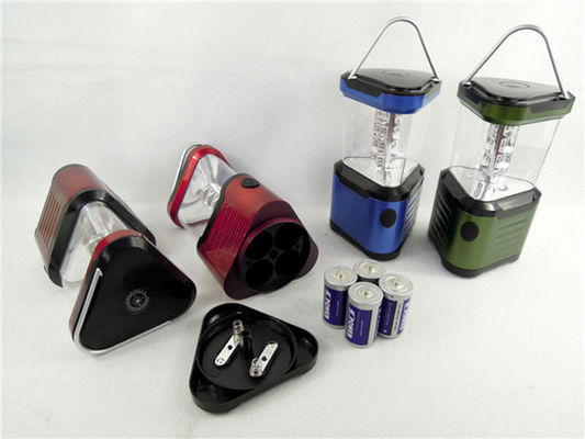 0,5 W luar plastik 24 LED Camping Lampu dengan 4 * D baterai, 100lm