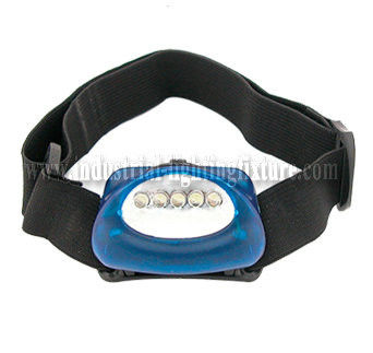Waterproof CREE LED obor kepala AAA untuk Memancing, 5 putih LED Headlamp