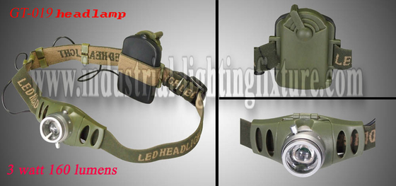 3w Cree High Power Rechargeable Led Headlamp Senter dengan 160 Lumens output