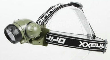 Waterproof Tinggi Intensitas isi ulang 3 Watt LED Headlamp Untuk Fireman