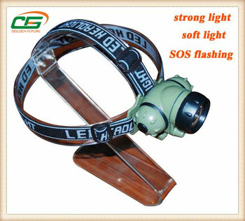 SOS 3 watt CREE LED cahaya untuk kepala, dipimpin kepala mount lampu AC85 Khusus - 265V