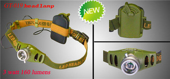 Cree 3 Watt LED Headlamp Untuk Mesin memperbaiki, Polisi Led Headlamp