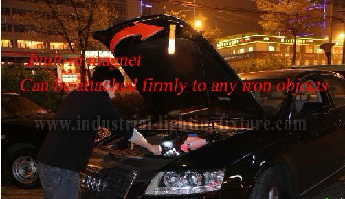 Darurat kuning mobil Led dipimpin Rechargeable senter dengan 9 LED