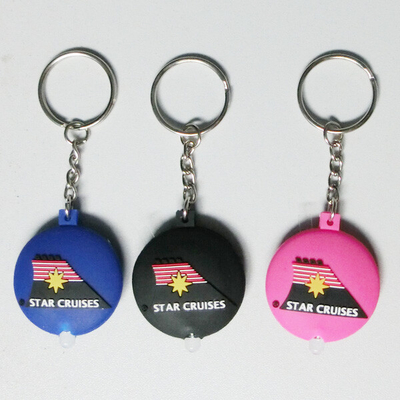 Satu Double Sided Soft PVC Keychain, High Brightness LED Senter Keychain