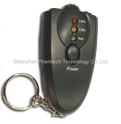 Keychain Breathalyzer Digital Nafas Alkohol Tester dengan Torch Fungsi
