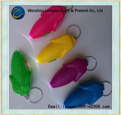 Senter surya Plastik carabiner Gantungan Kunci, OEM LED Keyring