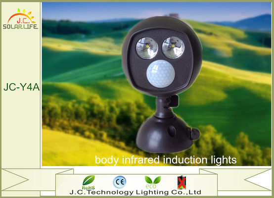 Ash Hitam Infrared Induksi Rechargeable Led Senter Obor Dengan 4 Baterai AA 6W