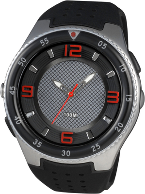 Mens Putaran Analog Watches Sporty Dengan Led Torch Dan 100m Water Resistant