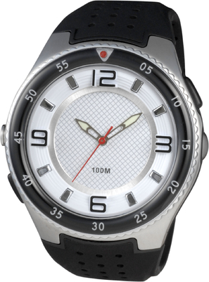 Mens Putaran Analog Watches Sporty Dengan Led Torch Dan 100m Water Resistant