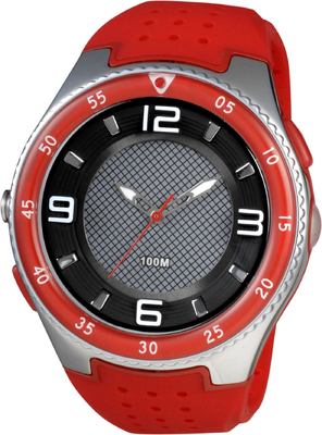 Mens Putaran Analog Watches Sporty Dengan Led Torch Dan 100m Water Resistant