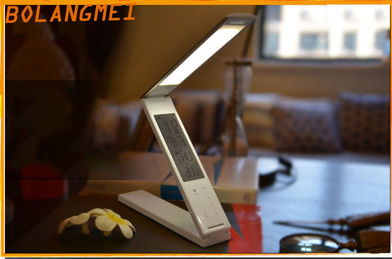 Paduan Aluminium USB LED Lamp Meja Dengan LCD Kalender / LED Light Reading B