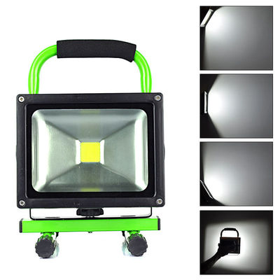 Isi ulang siaga Portabel Led Floodlight Dengan Baterai Cadangan, 20 w banjir cahaya dipimpin