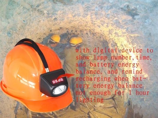 4500lux Cordless Cree Miner Sulit Hat Dengan Light, Pertambangan Helm Cahaya MSHA