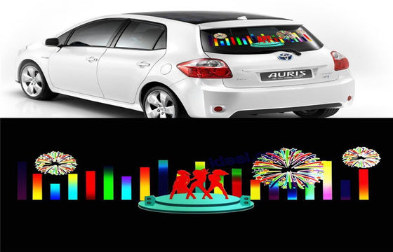 Mobil Musik Rhythm Lamp, Iklan Poster EL Sticker Mobil Dengan Konsumsi Daya Rendah