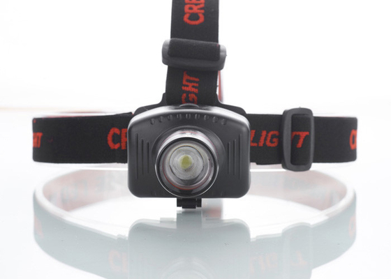 Zoom LED Kepala Torch 180LM dengan cincin merah, headlamp isi ulang untuk menjalankan