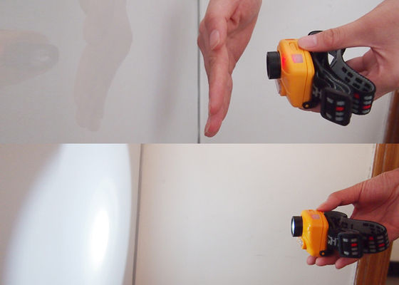 300LM Aluminium plastik Cree LED Kepala Torch dengan fungsi sensor