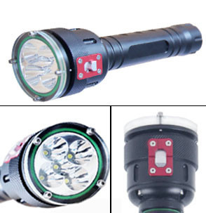 5 Led Lumen Tinggi LED Dive Torch 100m Underwater Led Diving Senter