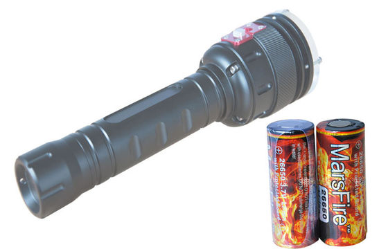 Hitam 2400LM LED Dive Torch