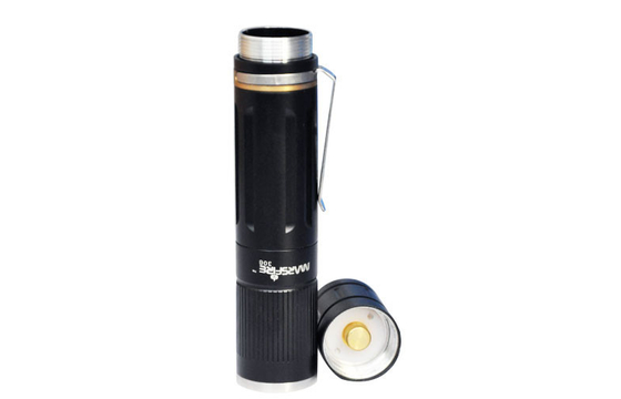 800lm 3.7V Cree isi ulang dipimpin obor, super black power Led Senter berkemah